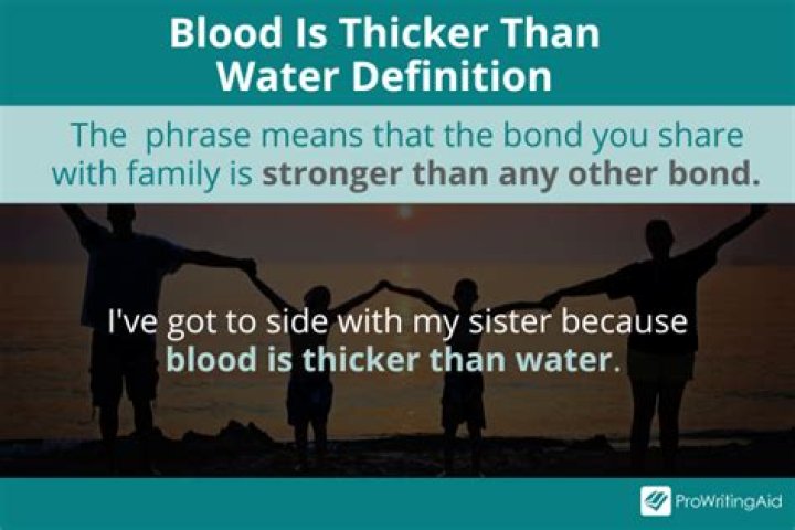 Blood Thicker Than Water Full: Exploring the Profound Meaning and Its Relevance in Modern Times