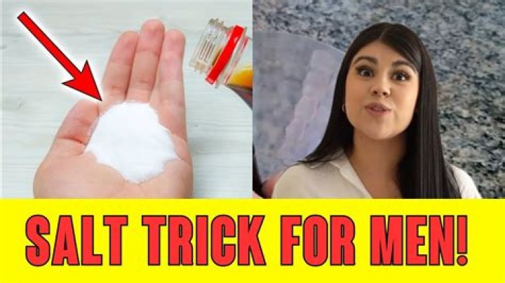 Erection Salt Trick: A Natural Solution for Men's Health