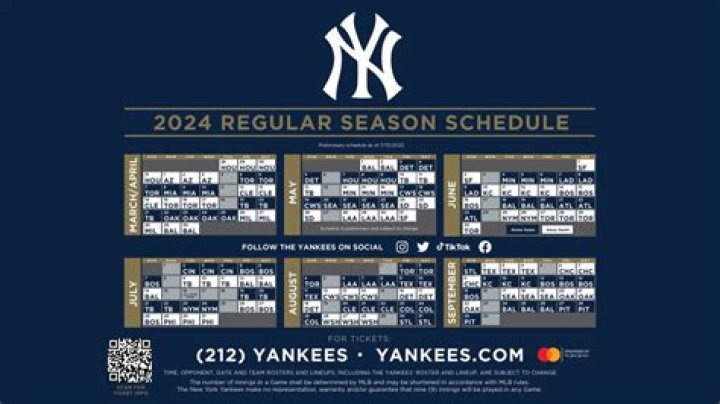 New York Yankees 2024 Baseball Schedule: A Comprehensive Guide for Fans