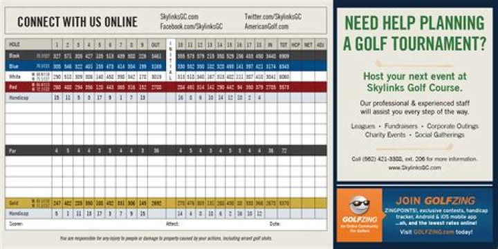 Skylinks Golf Course Scorecard: Your Ultimate Guide to a Perfect Golfing Experience