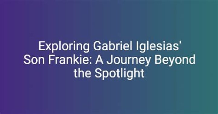 Unveiling the Iconic Journey of Iglesias Frankie: A Comprehensive Exploration